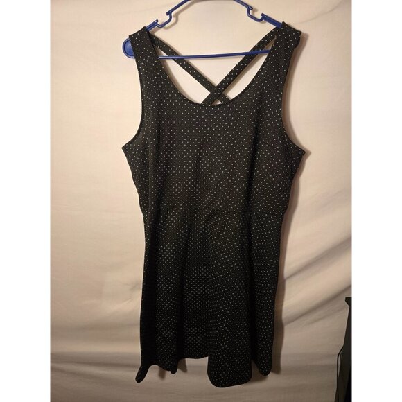 H&M Polka Dot  Skater Summer Dress Short  womens Size XL Sundress - Picture 1 of 2